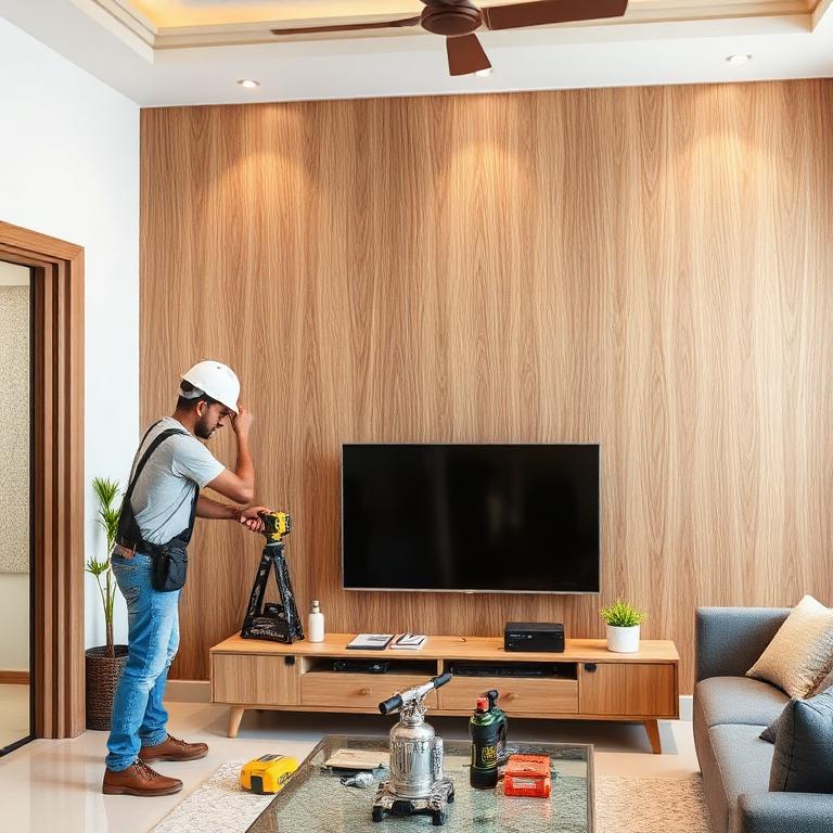 PVC Wall Panel Work